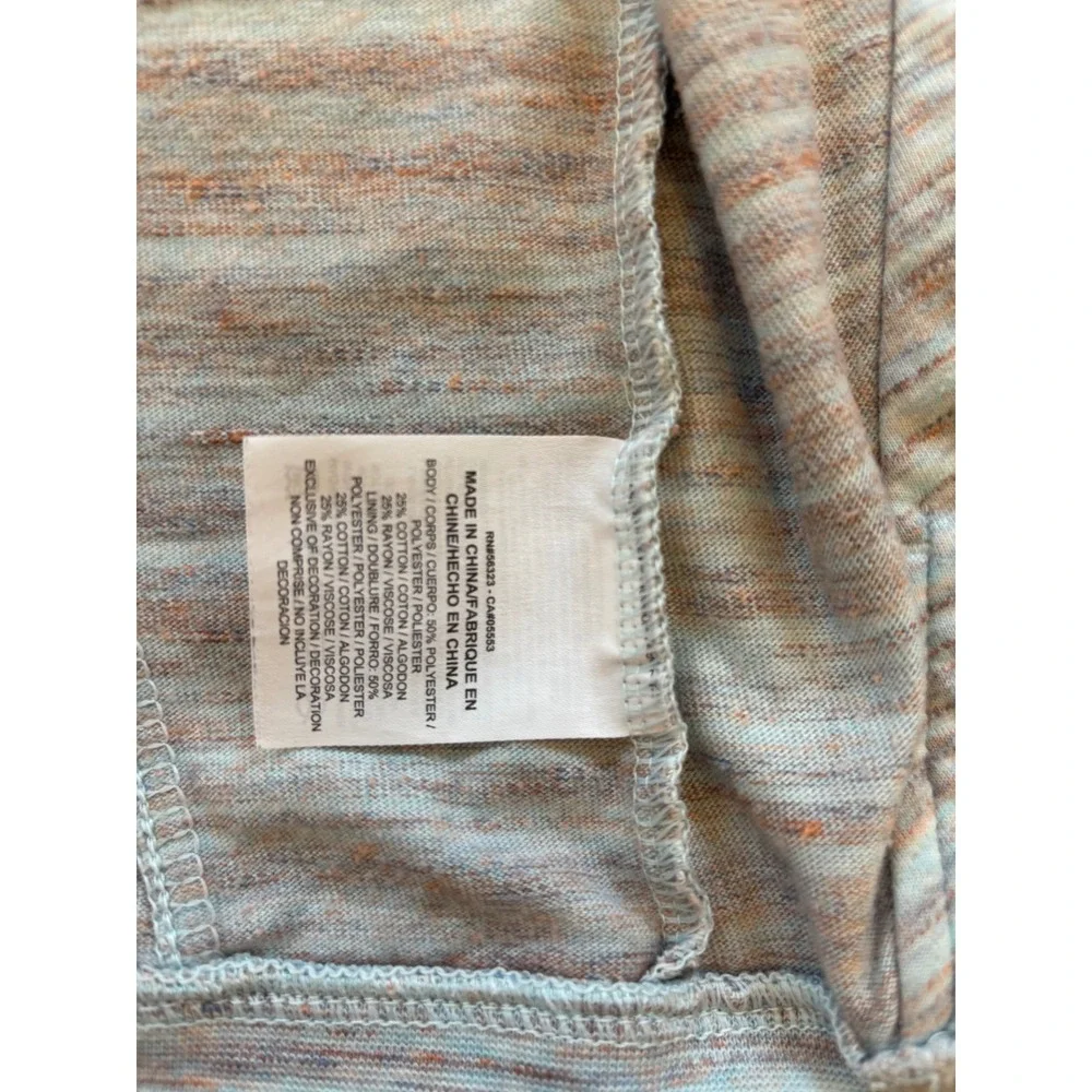 Nike Sportswear Gym Vintage Full Zip Hoodie Blue Orange Space Dye 924081-411 M